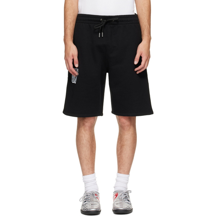 Photo: Off-White Black Motion Arrow Skate Sweat Shorts