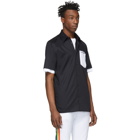 Xander Zhou Black Cutout Pocket Shirt