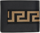 Versace Black Greca Wallet