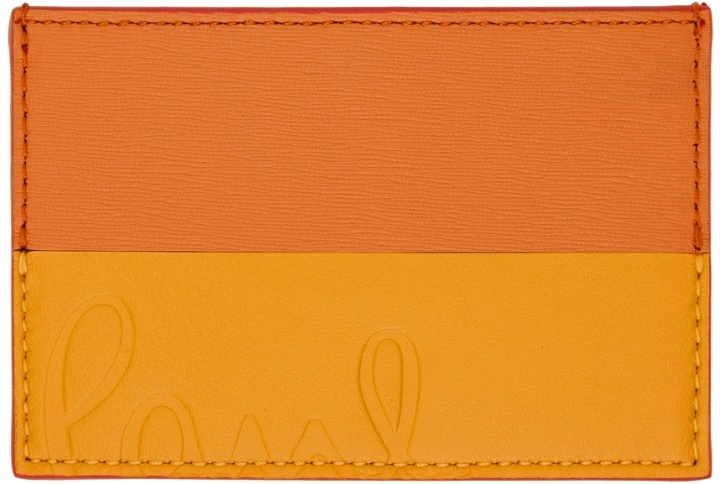 Photo: Paul Smith Orange & Yellow Leather Card Holder