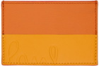 Paul Smith Orange & Yellow Leather Card Holder