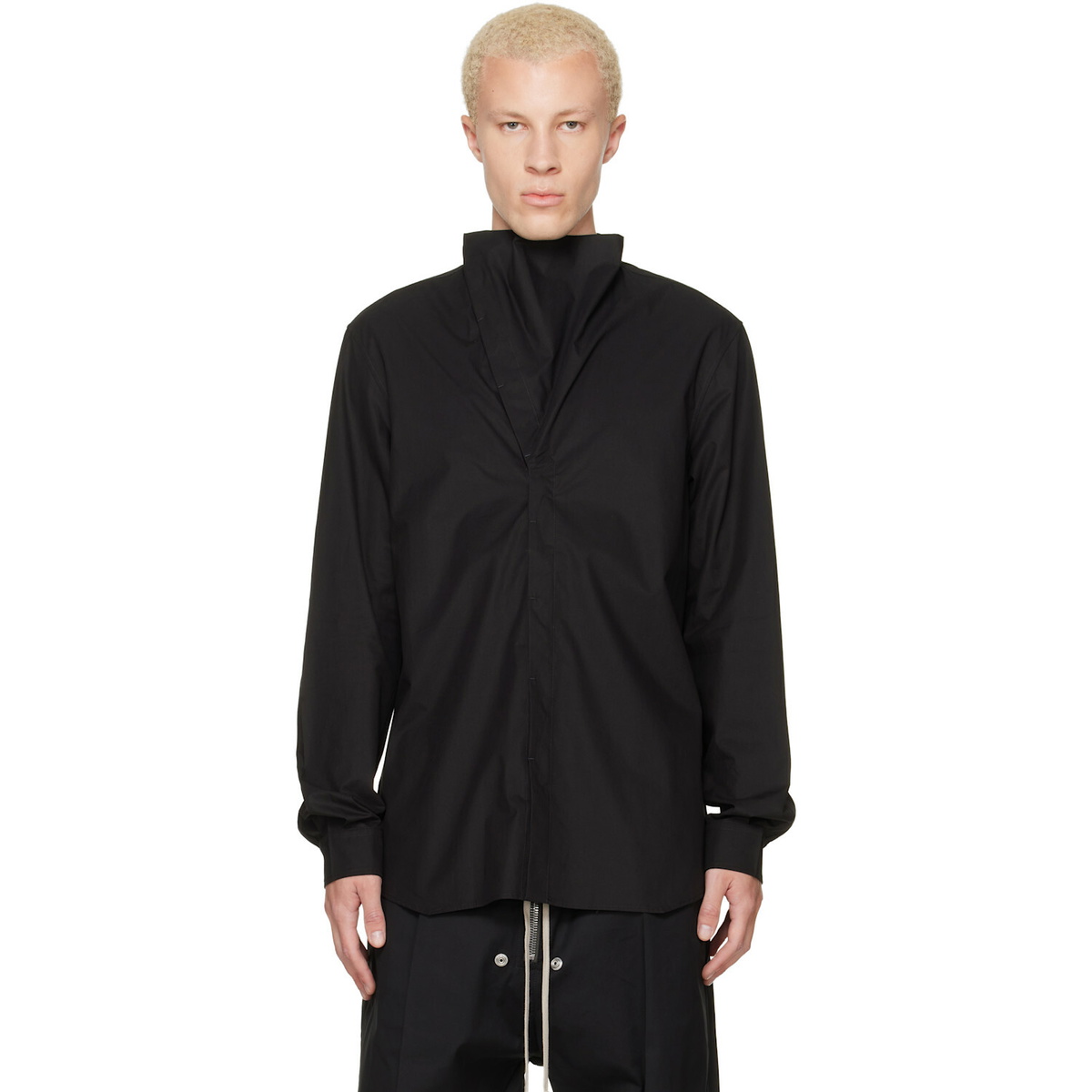 Rick Owens Black Tower Island Shirt