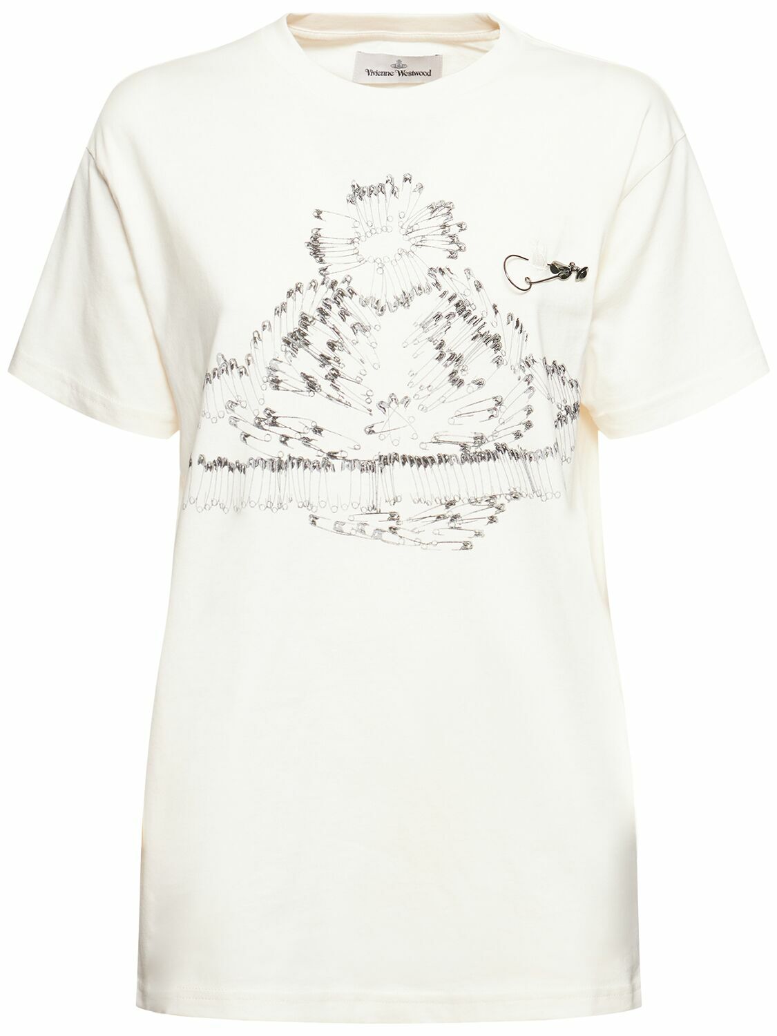 VIVIENNE WESTWOOD Safety Pin Orb Classic Jersey T-shirt