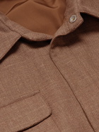 Thom Sweeney - Linen, Wool and Silk-Blend Jacket - Brown