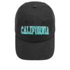 Sporty & Rich Women's California Hat in Faded Black Spring Green/White 
