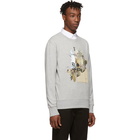 Alexander McQueen Grey Patchwork Skull Sweatshirt