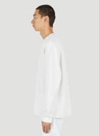 Crewneck Thermal Long Sleeve T-Shirt in White