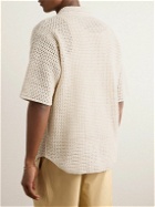 Auralee - Open-Knit Cotton Shirt - Neutrals