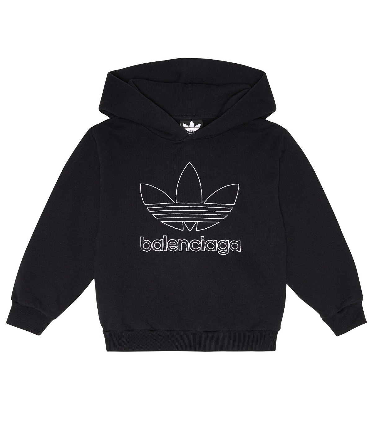 Photo: Balenciaga Kids - x Adidas logo cotton sweatshirt