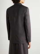 The Row - Sabriel Grain de Poudre Wool and Mohair-Blend Blazer - Brown