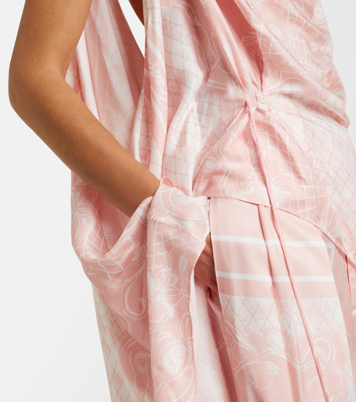 Balmain Printed asymmetric top