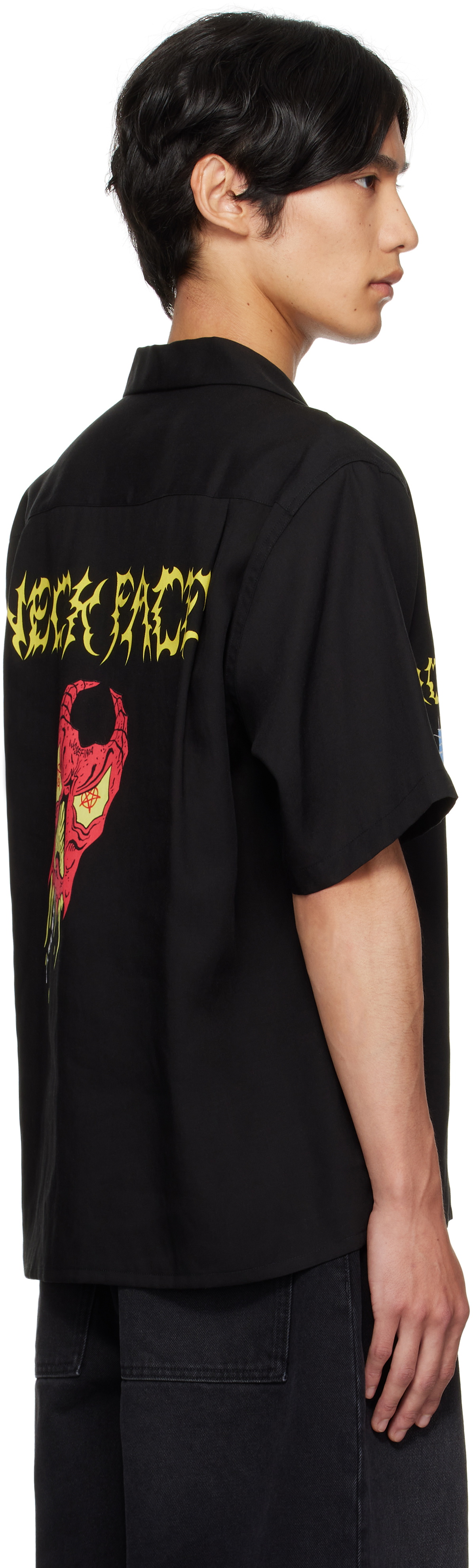 WACKO MARIA Black NECKFACE Edition S/S Shirt