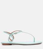 Aquazzura Almost Bare leather thong sandals