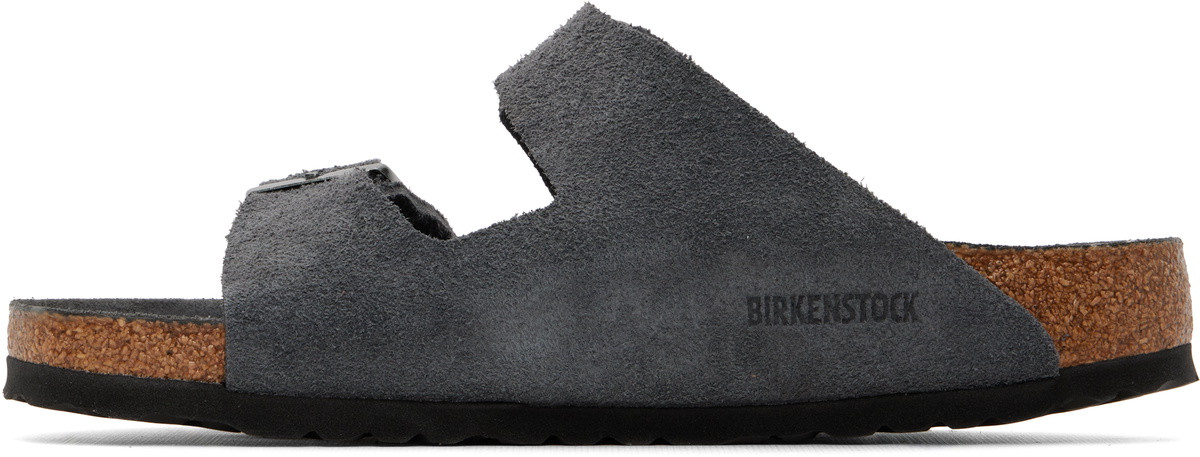 Birkenstock Gray Regular Arizona Soft Footbed Sandals