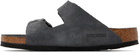 Birkenstock Gray Regular Arizona Soft Footbed Sandals