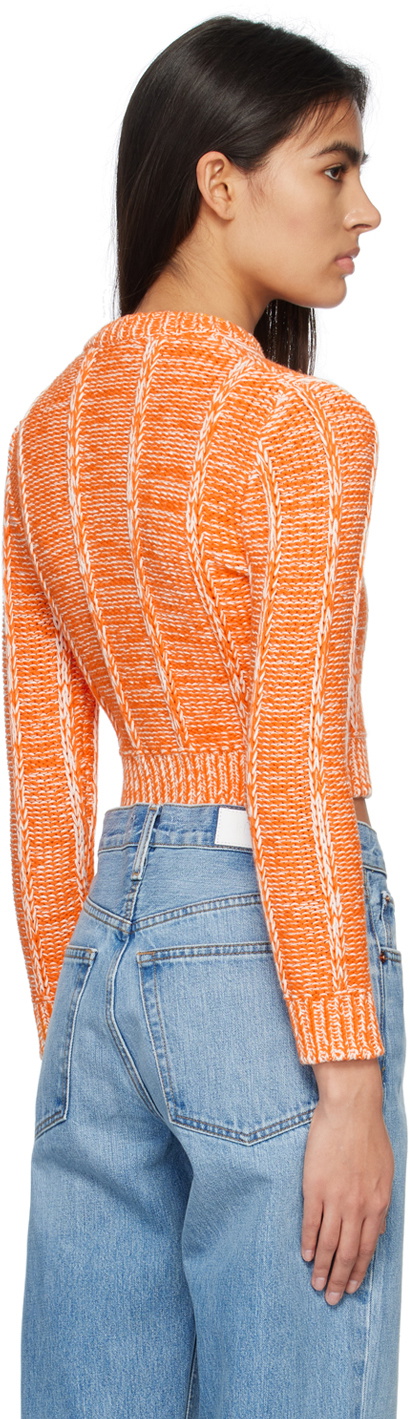 Re/Done Orange Baby Cardigan