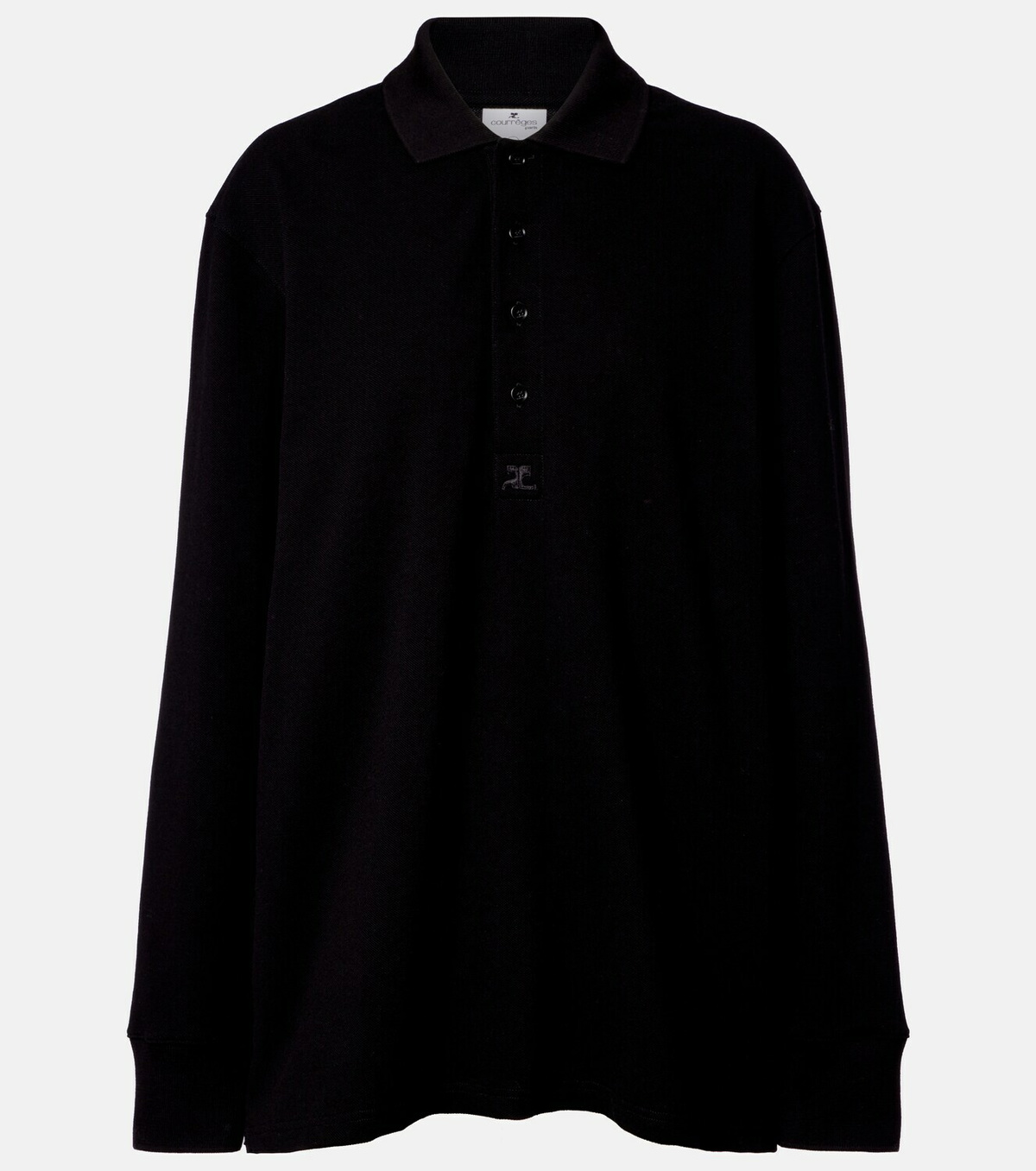 Courrèges Cotton jersey polo sweater