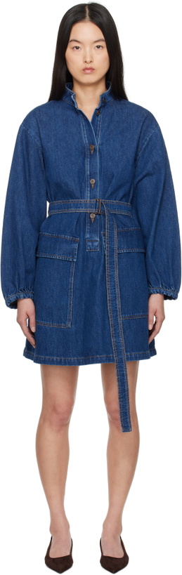Photo: Weekend Max Mara Blue Euro Denim Minidress