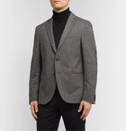 Hugo Boss - Houndstooth Jersey Blazer - Gray