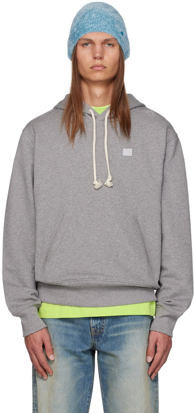 Photo: Acne Studios Gray Patch Hoodie