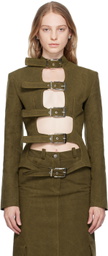 Lado Bokuchava Khaki Shibari Blazer