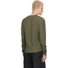 424 Khaki Long-Sleeve Thermal Jersey Henley