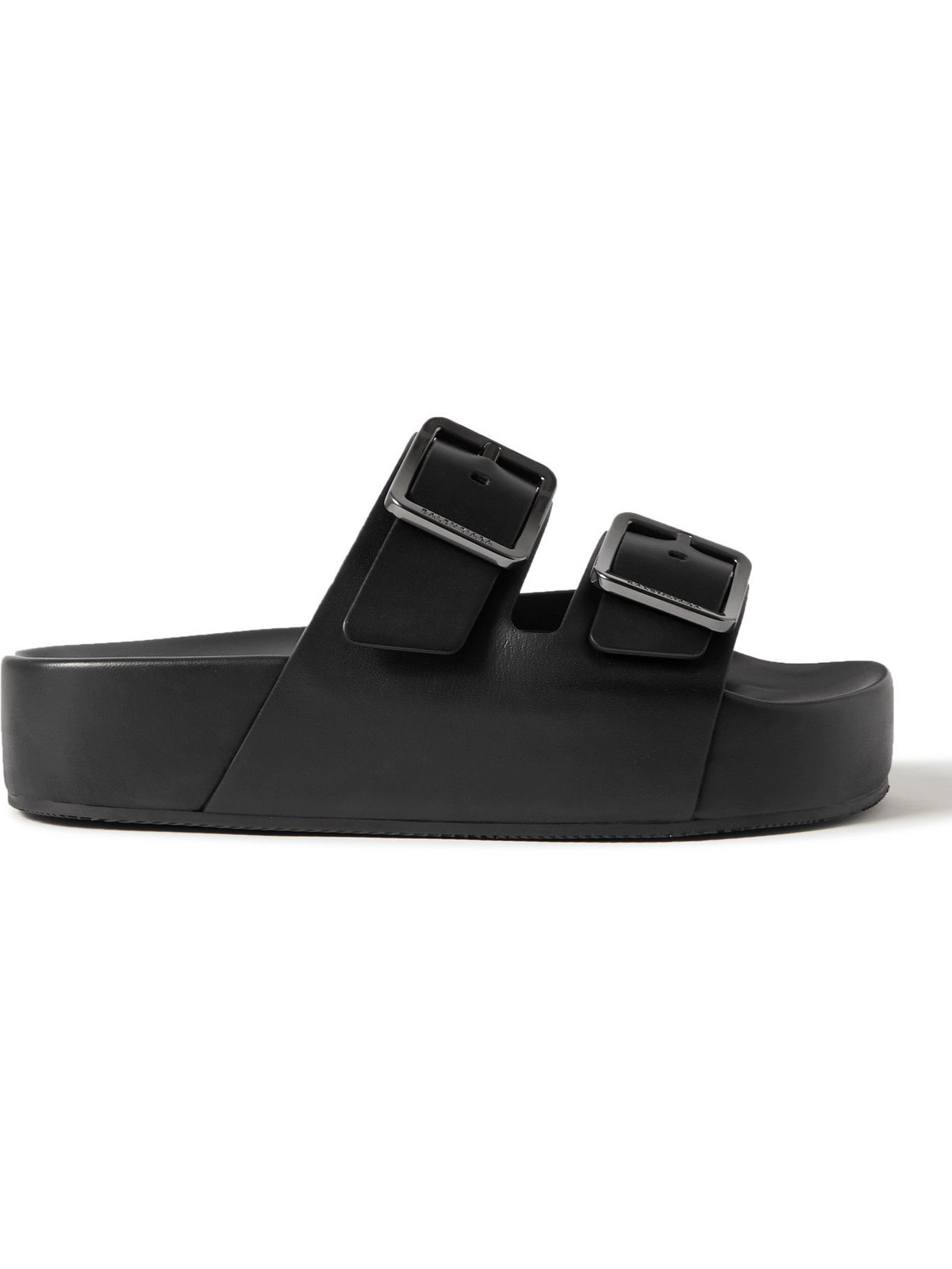 BALENCIAGA - Mallorca Leather Platform Sandals - Black Balenciaga