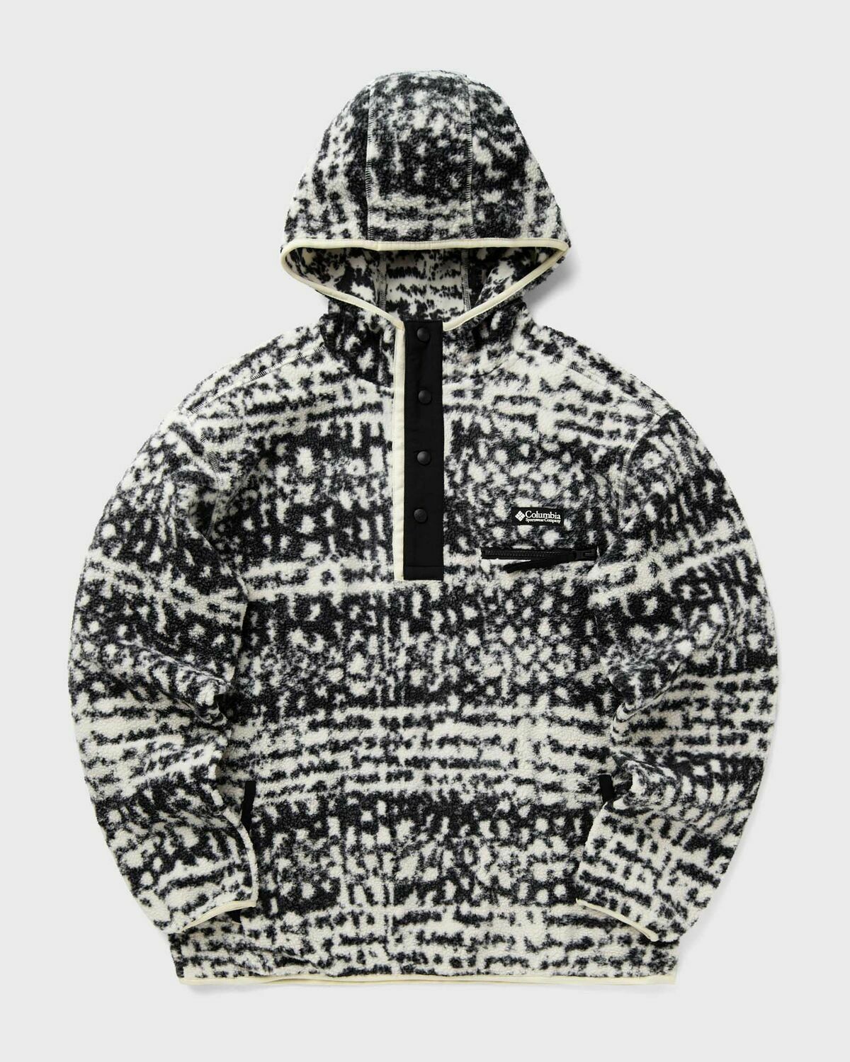 Columbia Helvetia Ii Printed Hoodie Black/White Half Zips/Hoodies