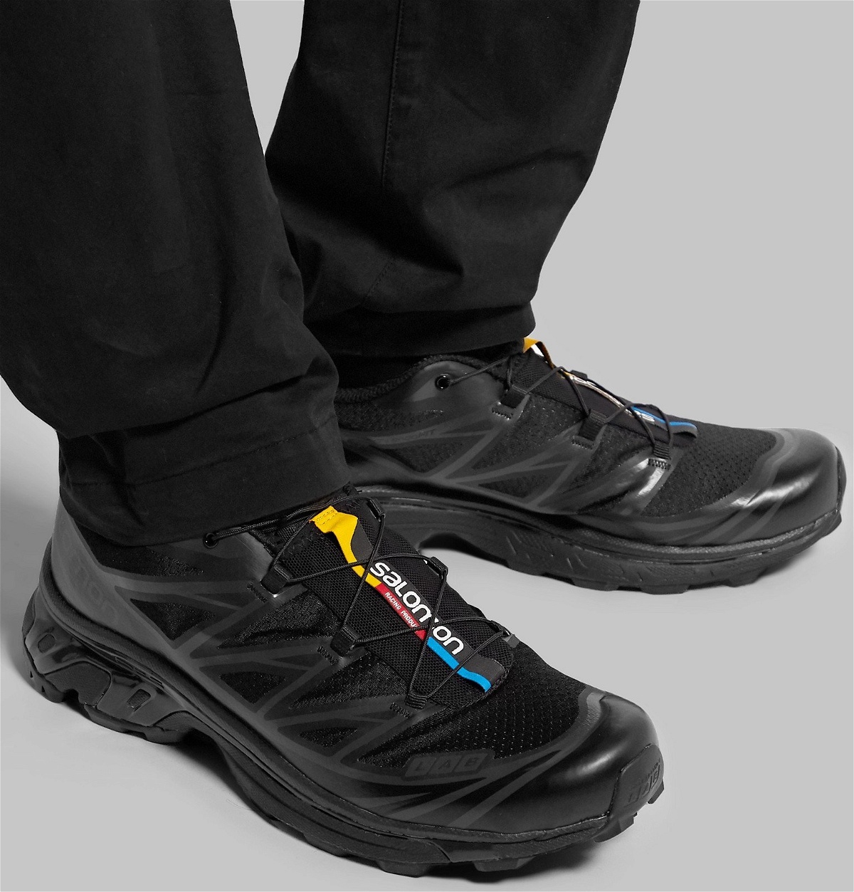 Salomon - XT-6 ADV Mesh and Rubber Running Sneakers - Black