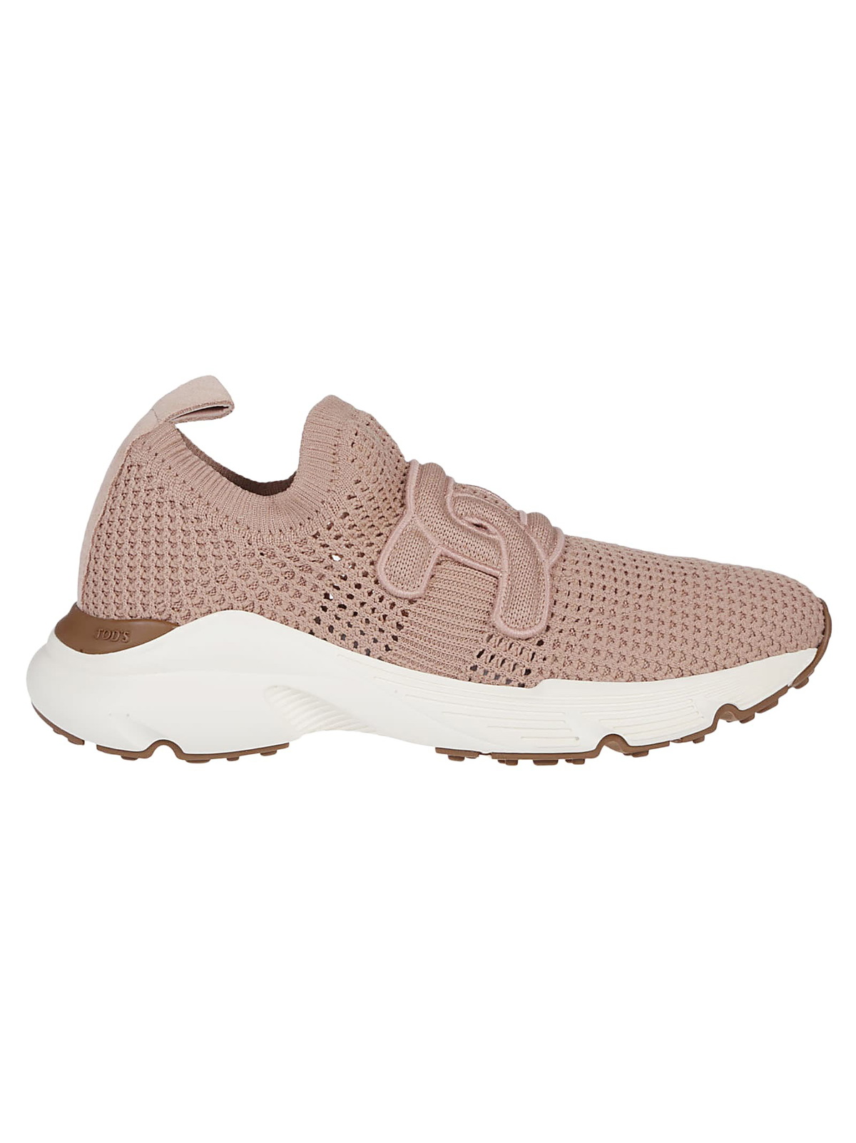 トッズ Tod’s Knit Sneakers TOD'S Leather-trimmed stretch-knit slip-on sneakers | NET-A