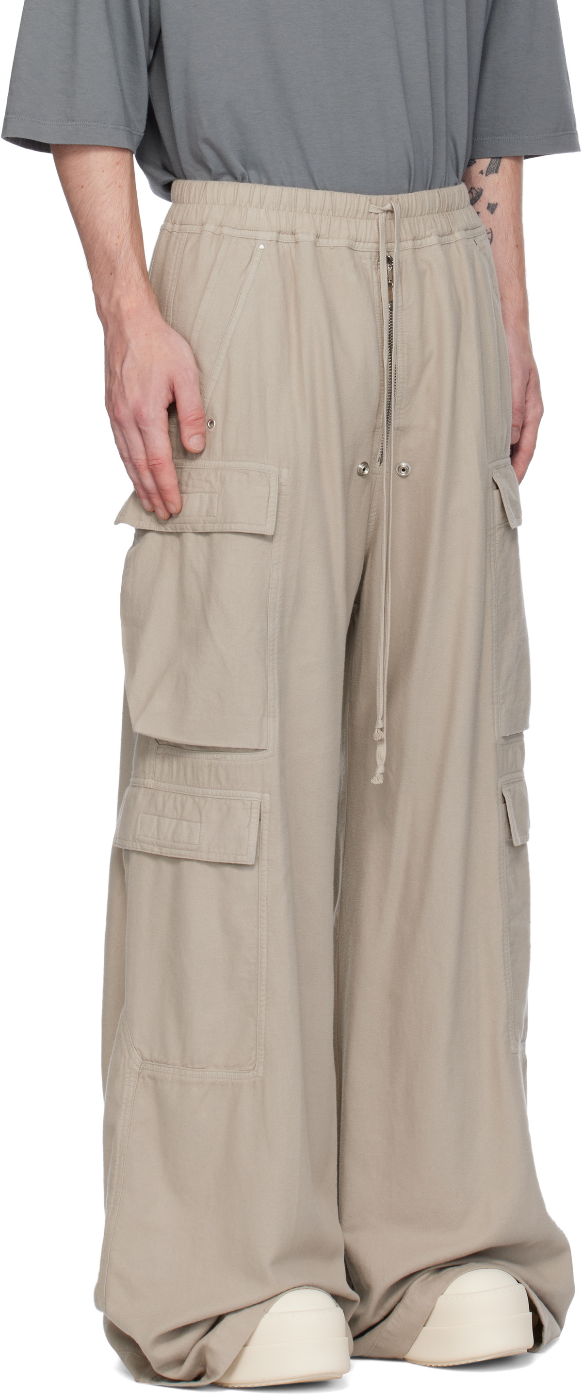 Rick Owens DRKSHDW Off-White Porterville Double Jumbo Belas