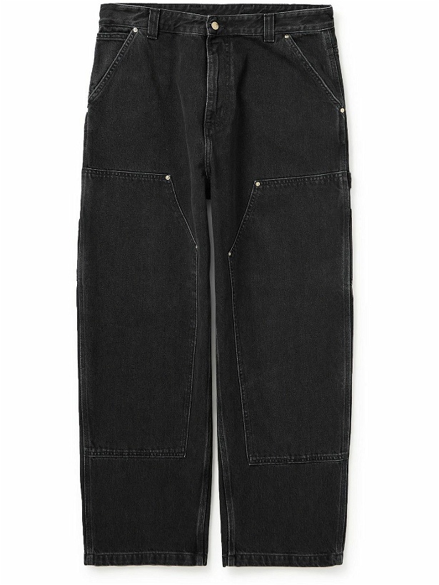 Photo: Carhartt WIP - Nash Wide-Leg Panelled Jeans - Black