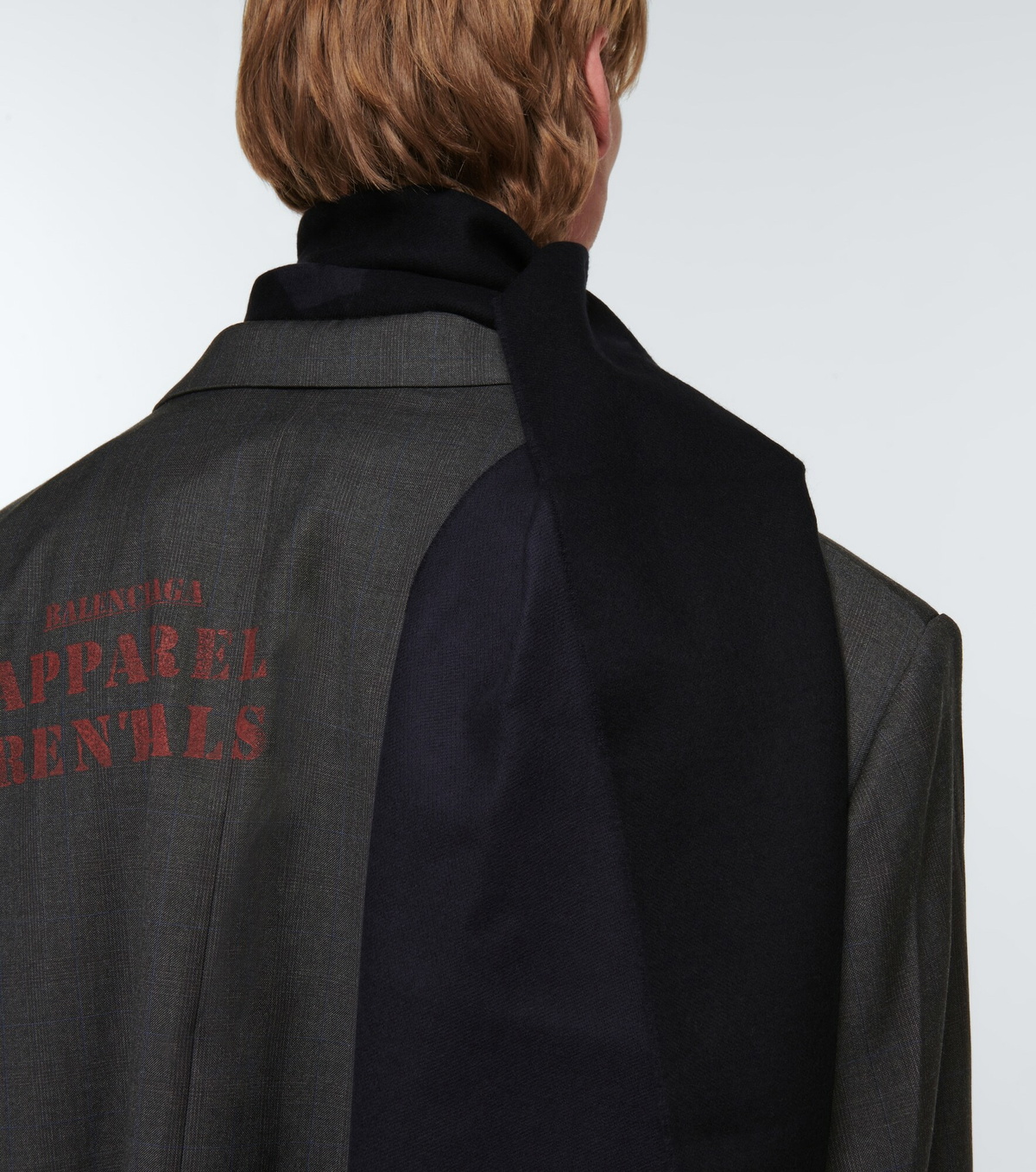 Balenciaga - Logo wool scarf