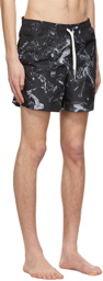 Bather SSENSE Exclusive Black Recycled Polyester Swim Shorts