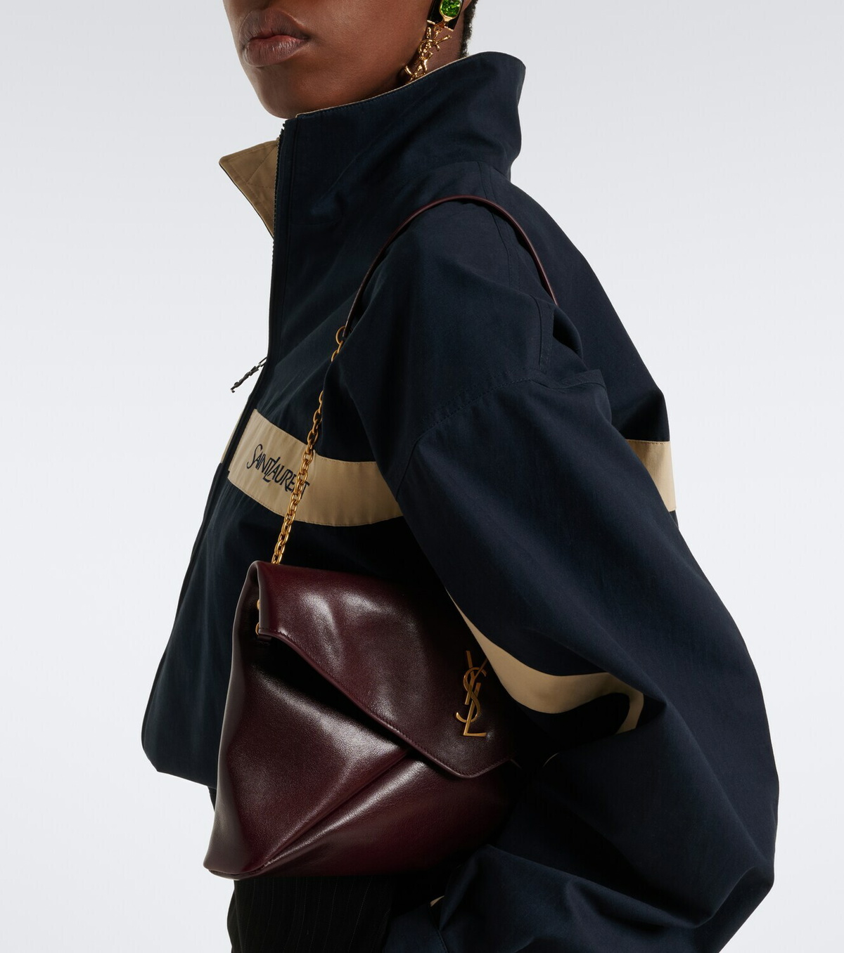 Saint Laurent Cassandre Large leather shoulder bag