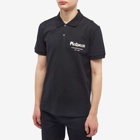 Alexander McQueen Men's Grafitti Logo Polo Shirt in Black