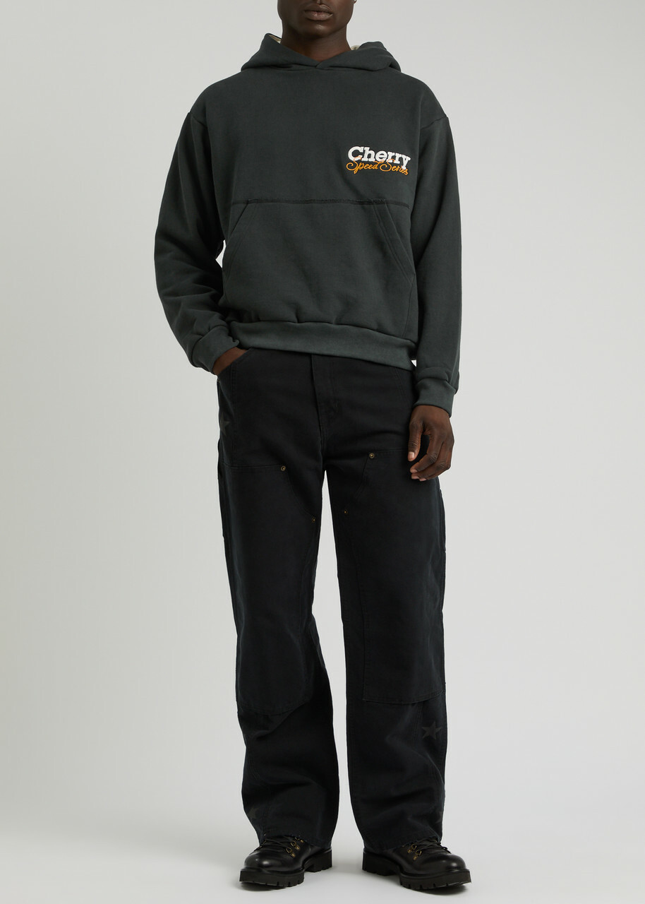 Cherry LA Speed Series Hooded Cotton Sweatshirt Black CHERRY LA