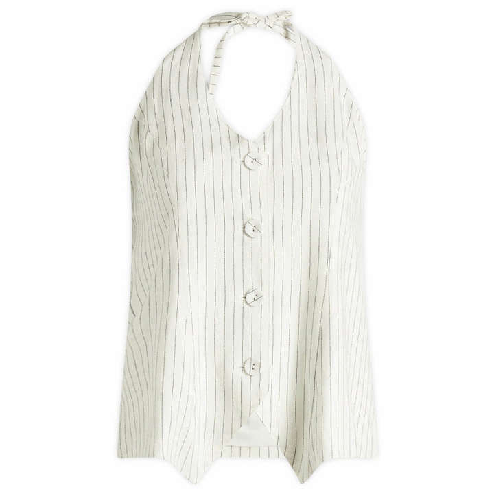 Photo: 4th & Reckless Women's Sabrina Waistcoat in Pinstripe