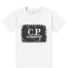 C.P. Company Undersixteen Women's Stamp Logo Tee in Gauze White
