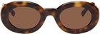 Jacquemus Tortoiseshell Le Raphia 'Les Lunettes Pralu' Sunglasses