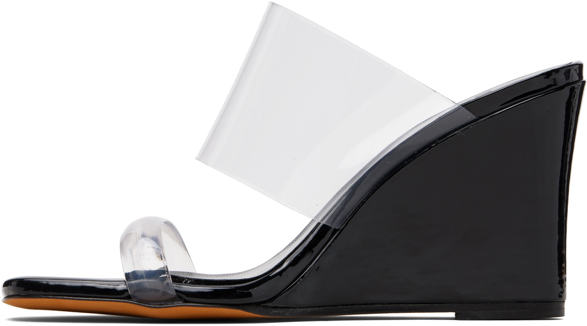Maryam Nassir Zadeh Black Olympia Wedge Heeled Sandals