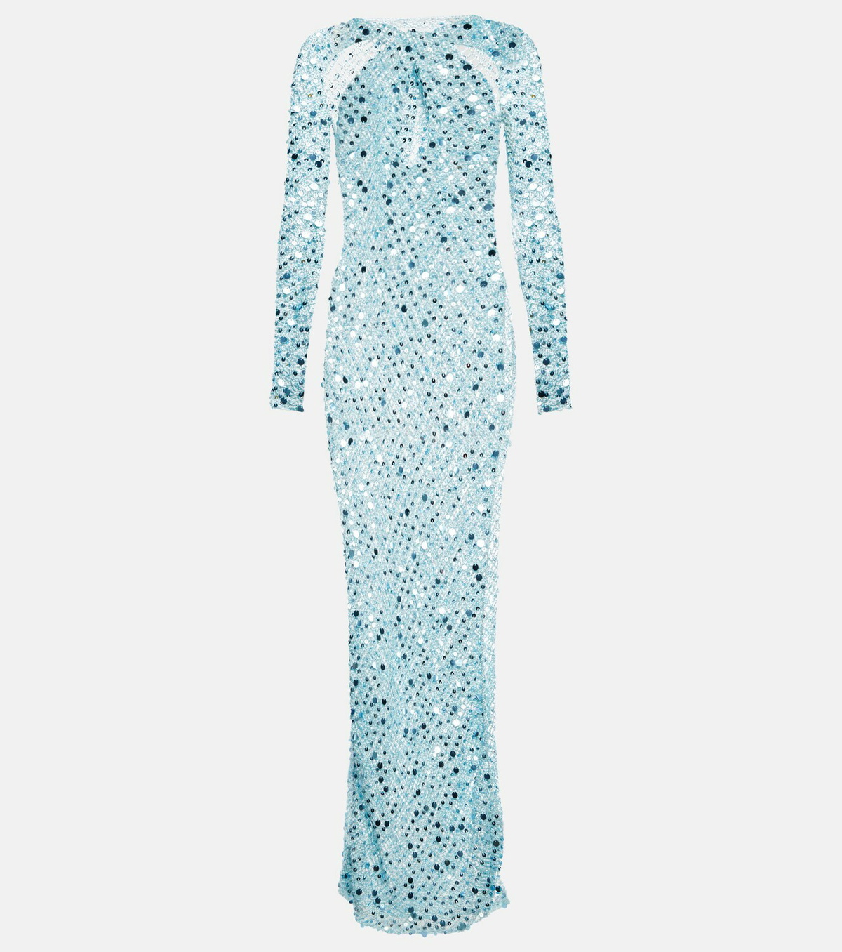 Coperni - Sequined crochet maxi dress Coperni
