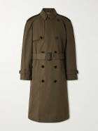 Burberry - Cotton-Gabardine Trench Coat - Green