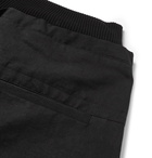 Isabel Benenato - Slub Cotton and Linen-Blend Cargo Trousers - Men - Black