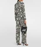 Stella McCartney Printed wide-leg silk pants