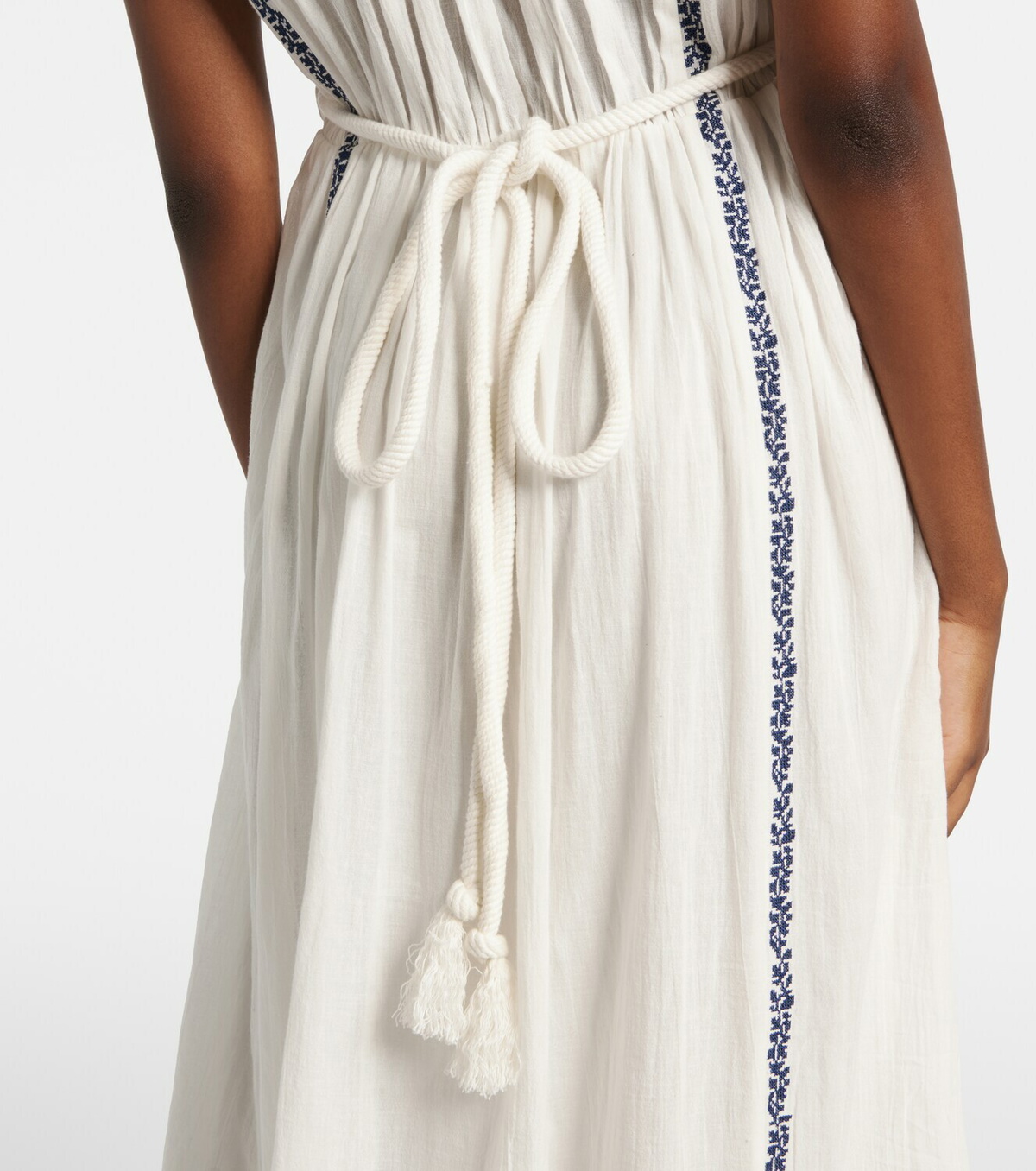 Marant Etoile Liviane embroidered cotton maxi dress