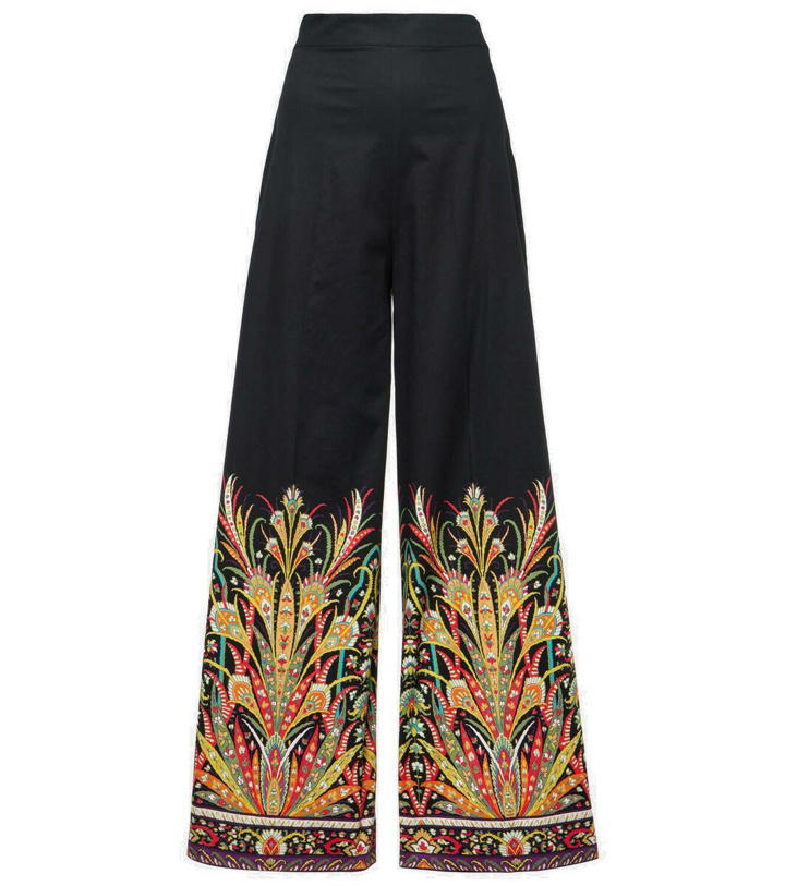 Photo: Etro Printed cotton-blend flared pants