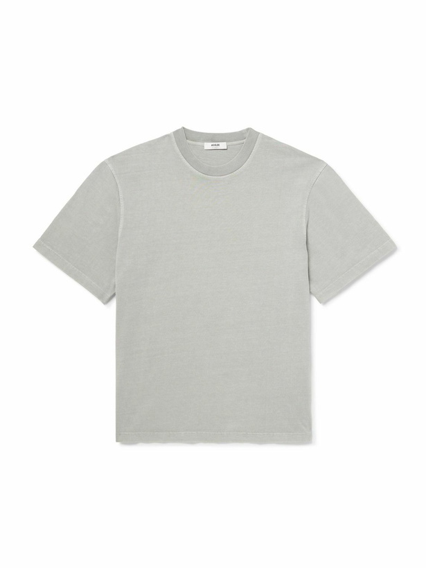 Photo: AGOLDE - Asha Cotton-Jersey T-Shirt - Gray