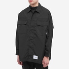 WTAPS Men's Huey Poplin Shirt in Black