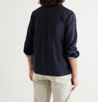 OFFICINE GÉNÉRALE - Alex Garment-Dyed Cotton-Poplin Shirt - Blue